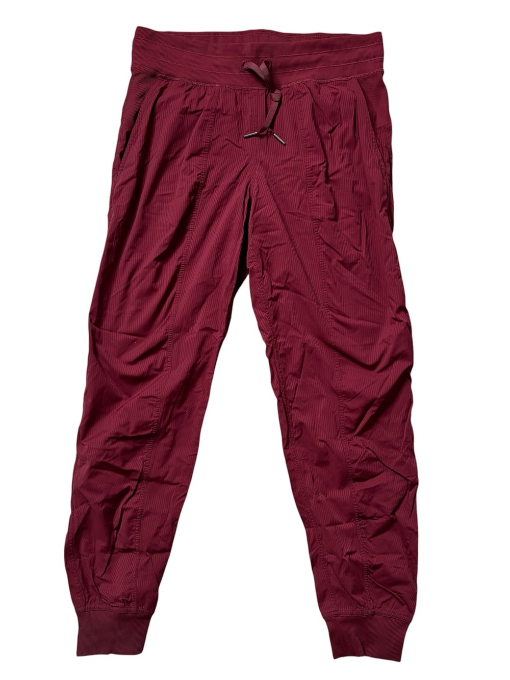 Lululemon Athletica Burgundy High-Rise Track Joggers Size 8 - Picture 2 of 8